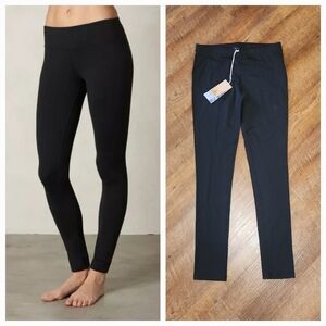 NWT prAna Ashley Leggings Pants Black Womens Sz M Yoga Pilates Hike Casual Logo